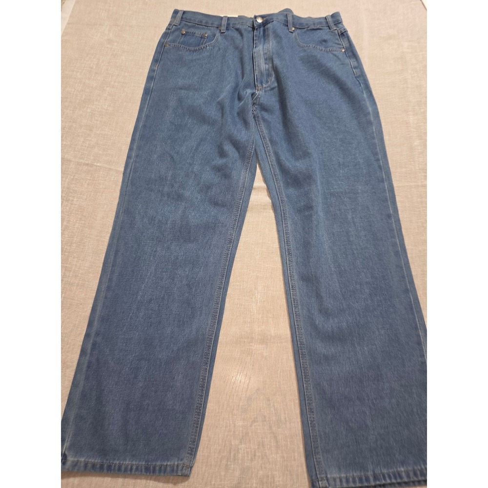 Field & Forest Mens Regular Fit Denim Jeans Stone Wash Blue 38x30 VP-10000 NWT